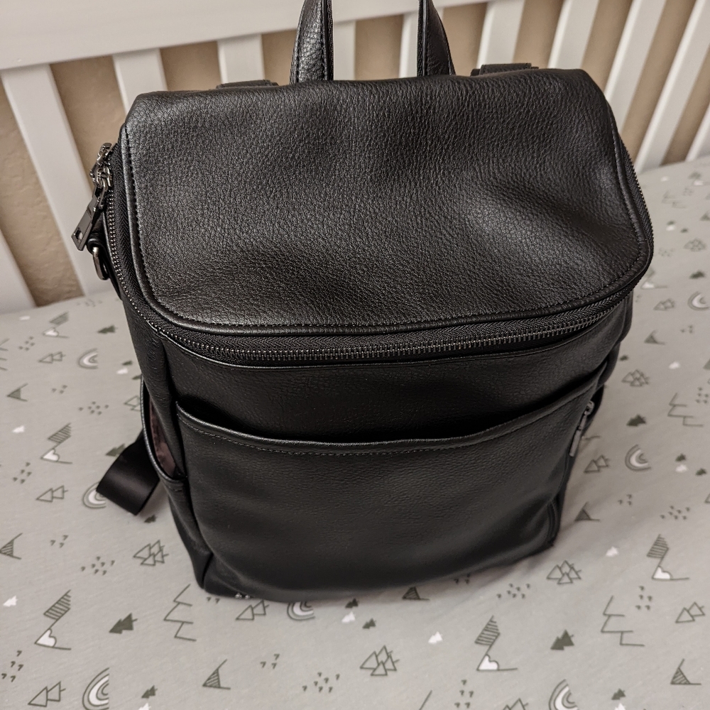 Azaria La Mere Diaper Bag - Black with Gunmetal